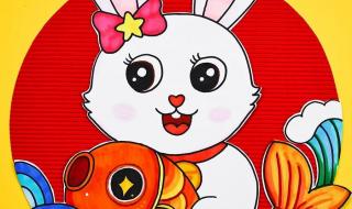 新年兔子怎么画好看