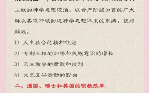 宗教改革运动的简单介绍