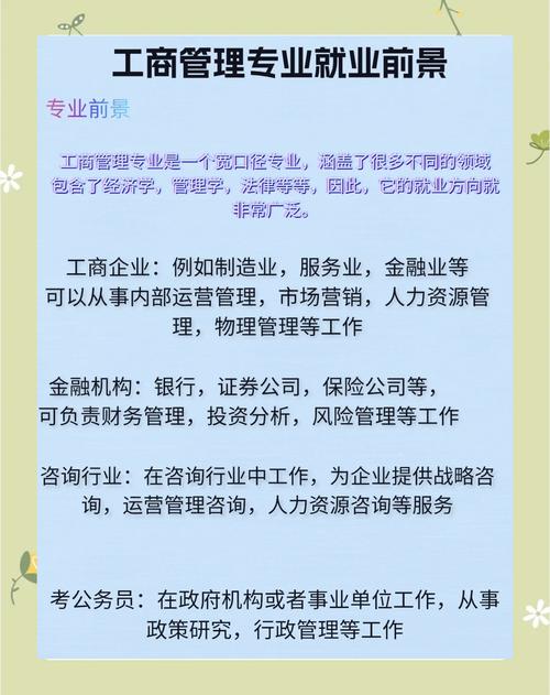 商业管理（学企业管理的就业方向）